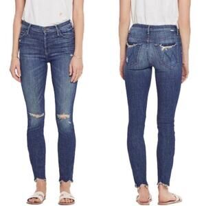 MOTHER The Stunner Chew In Off Duty Dark Blue Wash